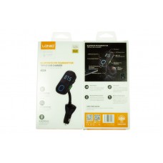 ФМ Трансмиттер с Bluetooth 5.0 и громкой связью LDNIO C705Q+Aux+PD Quick Charge 2USB+кабель Micro