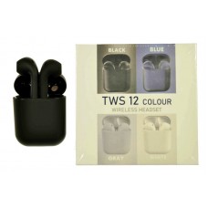 Наушники TWS 12 Color, сенсорное управление, всплывающее окно, черные