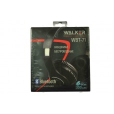 Наушники Bluetooth WALKER WBT-71, черные полноразмерные