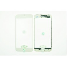 Стекло для Iphone 8 Plus+рамка+OCA клей white