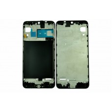 Рамка дисплея/средняя часть для Samsung SM-A105/A10(2019) black металлическая ORIG
