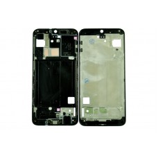 Рамка дисплея/средняя часть для Samsung SM-A405/A40(2019) black металлическая ORIG