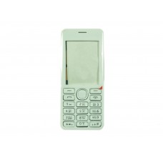 Корпус для Nokia 206 white (белый) с клавиатурой