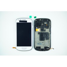 Дисплей (LCD) для Samsung I8190+Touchscreen white в рамке ORIG