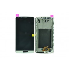 Дисплей (LCD) для LG D855/D850 Optimus G3+Touchscreen в раме white ORIG