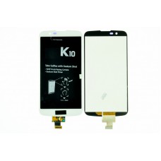 Дисплей (LCD) для LG K10/K430/K410 (V02)+Touchscreen white