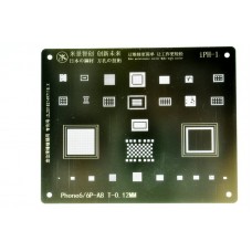 Трафарет BGA IC Mijing T-0,12mm iPh-1 для iPhone 6/6 Plus/A8
