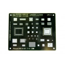 Трафарет BGA IC Mijing T-0,12mm iPh-4 для iPhone 8/8 Plus/X/A10