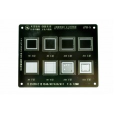 Трафарет BGA IC Mijing T-0,12mm iPh-5 для CPU A8/A9/A10/A11
