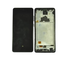 Дисплей (LCD) для Samsung SM-A725/A72+Touchscreen black OLED в рамке full size (полноразмерная матрица)