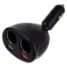 Разветвитель прикуривателя 12/24 WALKER WSC-31 (на 2 вых.) 100Вт 2 USB/Quick Charge 3.0 с дисплеем