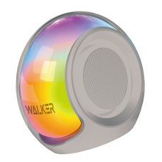 Колонка WALKER WSP-215, Bluetooth 5,4 10Вт*1,TWS, возможность подключения в стереопару, подсветка, серая