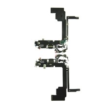 Шлейф для iPhone 15 Pro Max с разъемом заряд black (все компоненты) AAA