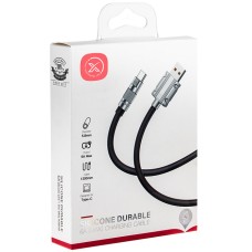 Кабель USB Type-C NB-227 6А Type-C поддержка QC силиконовый черный