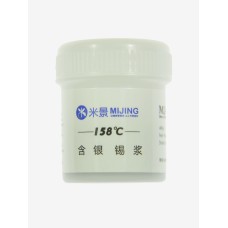 Паста паяльная BGA низкотемпературная 158° Mijing MJ-158A (35g) (бессвинцовая, безгалогеновая, с содержанием серебра)