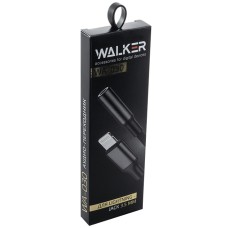Провод aux WALKER WA-030 Lightning iPhone 7/8/X/11/12/13/14 на джек 3,5mm