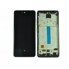 Дисплей (LCD) для Samsung SM-A525/A52/A526B/A52 5G/A528/A52S+Touchscreen black OLED в рамке full size (полноразмерная матрица)