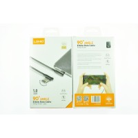Кабель USB для iPhone Lightning LDNIO LS421 угловой