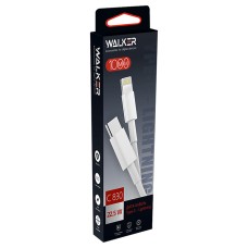 Кабель Type C-Lightning Walker C830 PD 30W 1M белый