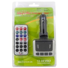 FM модулятор FM-05 USB/SD micro/AUX/дисплей/пульт + USB выход на зарядку
