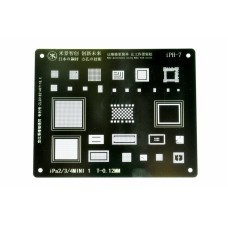 Трафарет BGA IC Mijing T-0,12mm iPh-7 для iPad 2/3/4/mini