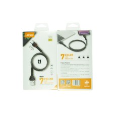 Кабель USB Type-C LDNIO LS481 светящийся 7 цветов