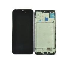 Дисплей (LCD) для Samsung SM-A155/A15 4G/A156B/A15 5G+Touchscreen black в рамке OLED full size (полноразмерная матрица)