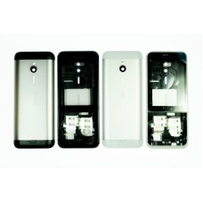 Корпус для Nokia 230 серебристо-белый