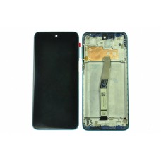 Дисплей (LCD) для Xiaomi Redmi Note 9 Pro/Redmi Note 9S+Touchscreen blue в раме ORIG100%-уценка (не доклей OCA вокруг камеры)