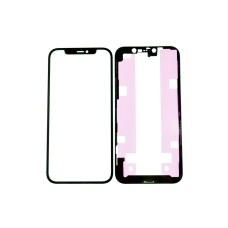 Стекло для Iphone 12/Iphone 12 Pro+рамка+OCA клей black