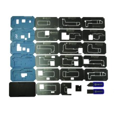 Трафарет BGA IC Mijing Z20 Pro 3D межплатный с держателем платы для iPhone X/XS/XS Max/11/11 Pro/11 Pro Max/12/12 mini/12 Pro/12 Pro Max/13/13 mini/13 Pro/13 Pro Max/14/14 Pro/14 Pro Max/14 Plus/15/15 Pro/15 Pro Max/15 Plus+USA16/16 Pro/16 Pro Max/16 Plus