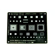 Трафарет BGA IC Mijing T-0,12mm Sam-4 G920/S6/G925/S6 EDGE/G928/S6 EDGE Plus/N920 Note 5/G9200/N9250 Exynos7420 CPU