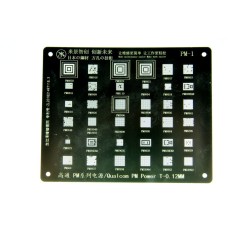 Трафарет BGA IC Mijing T-0,12mm PM-1 PM8058/PM8916/PM8922/PM8921/PM8917/PM8953/PM8841/PM8909/PM8110/PM8004/PM8019/PM820EAD/PM8018/PM8926/PM8996/PMi8996/PM8956/PM8941/PM8940/PMi8940/PMi8937/PMi8998/PM8998/PM8084/PM8226/PM8821/PM886EAD/PM09635/PM8028/P