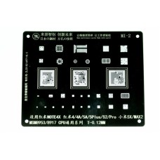 Трафарет BGA IC Mijing T-0,12mm Mi-2 Xiaomi Redmi Note 4X/Redmi 4A/4/5A/5 Plus/S2/5X/MAX2/MSM8953/8917/SDM450-B01-CPU Samsung A025