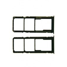 Держатель сим/карты памяти (Sim/Flash card holder) для  Xiaomi Redmi Note 9 (M2003J15SC/M2003J15SG)/Redmi 8/Redmi 9 black