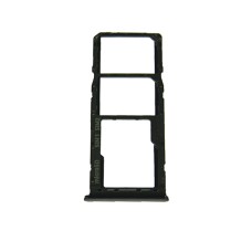 Держатель сим/карты памяти (Sim/Flash card holder) для  Samsung A205/A20(2019)/A21s/A217/A305/A30(2019)/A325/A505/A50(2019)/A515/A705/A032 Sim2+Flash black