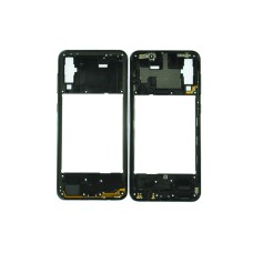 Средняя часть пластиковая для Samsung SM-A505/A50(2019)+антенна+шлейф громк/вкл black ORIG