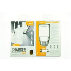 СЗУ USB LDNIO A303Q Quick Charge 3.0+кабель Lightning 3000mAh