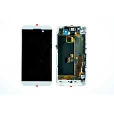 Дисплей (LCD) для BlackBerry Z10+Touchscreen white в рамке ORIG