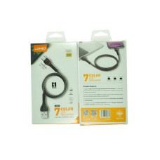 Кабель USB Micro USB LDNIO LS481 светящийся 7 цветов