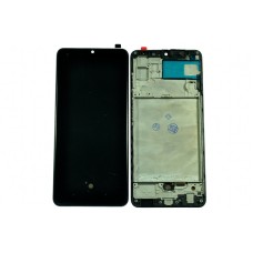 Дисплей (LCD) для Samsung SM-A325/A32 4G+Touchscreen black OLED в рамке full size (полноразмерная матрица)