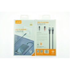 Кабель USB C на Lightning LDNIO LC961 PD 18W
