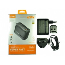СЗУ USB LDNIO Q366 GaN 65W с кабелем Type C-Type C PPS/PD3.0/QC3.0/QC2.0/SCP/AFC/PD 3.0/PD2.0/PPS/QC4+ 5V/3A, 9V/3A, 12V/3A, 15V/3A, 20V/3.25A 65W PPS: 3.3V-16V/3.25A, 3.3V-21V/3A USB-C2: 5V/3A, 9V/3A, 12V/3A, 15V/3A, 20V/3.25A 65W PPS: 3.3V-16V/3.25A, 3.