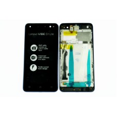 Дисплей (LCD) для Lenovo Vibe S1 Lite+Touchscreen в рамке black ORIG