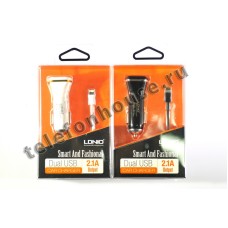 АЗУ LDNIO DL-DC219 2USB+кабель Lightning 2100mAh АЗУ LDNIO DL-DC219 2USB+кабель Lightning 2100mAh