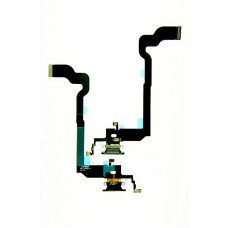 Шлейф для iPhone X с разъемом заряд черный Шлейф для iPhone X с разъемом заряд черный