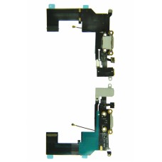 Шлейф для iPhone SE с разъемом audio и заряд белый