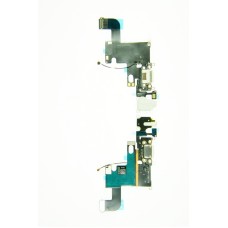 Шлейф для iPhone 6 с разъемом audio и заряд белый