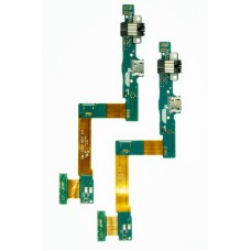 Шлейф для Samsung T550/T555+разъем гарнитуры+системный разъем Шлейф для Samsung T550/T555+разъем гарнитуры+системный разъем