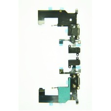 Шлейф для iPhone 5 с разъемом audio и заряд черный Шлейф для iPhone 5 с разъемом audio и заряд черный